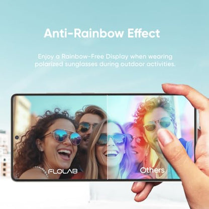 FLOLAB NanoArmour ONETIME PRO for Samsung Galaxy S26 Screen Protector Anti Reflective Tempered Glass, Edge to Edge, Fingerprint ID Compatible, Dust Free, Easy to Install - size: S26