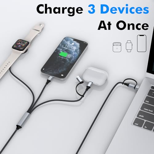 Travel Depot 4-in-1 Multi Charging Cable 100W Fast Charge
