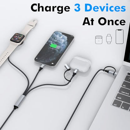 Travel Depot 4-in-1 Multi Charging Cable 100W Fast Charge