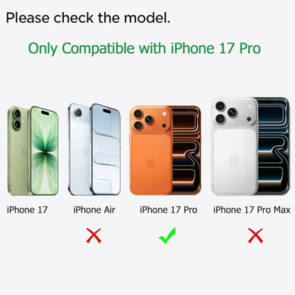 Battery Case for iPhone 17 Pro, 10000mAh Pack Rechargeable Charger Case Support Carplay with Wireless Charging Compatible for iPhone 17 Pro (6.3 inch) External Battery Charging Cover (Black) - size: iPhone 17 Pro-Black