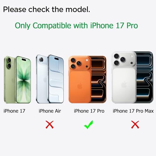 Battery Case for iPhone 17 Pro, 10000mAh Pack Rechargeable Charger Case Support Carplay with Wireless Charging Compatible for iPhone 17 Pro (6.3 inch) External Battery Charging Cover (Black) - size: iPhone 17 Pro-Black