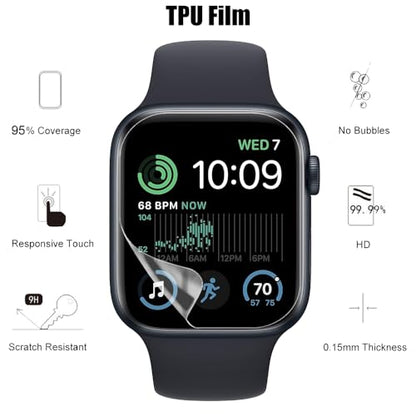 6 Pack Screen Protector For Apple Watch Series 4 / 5 / 6 / SE 3 2 1 (40mm) - size: 40mm