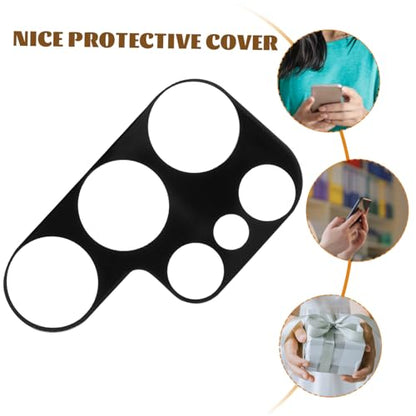 Uonlytech 4pcs Tempered Glass Phone Lens Protectors for Ultra High Definition Scratch Resistant Camera Lens Covers Full Coverage Film with Strong Adhesive for Protection