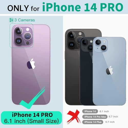 Beeasy for iPhone 14 Pro Waterproof Case with Magsafe IP68 Underwater Military Grade, Phone Case with Shockproof, Dustproof, Rugged 360 Full Body Protection Cover with Built-in Screen Protector Black - size: iPhone 14 Pro (6.1")