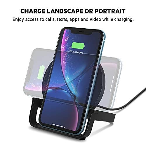 Belkin 10W Wireless Charging Stand, Qi Charger with AC Adapter - style: 10W - Power Supply Included