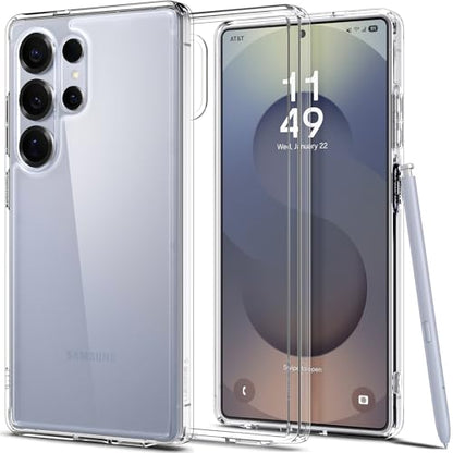 Spigen for Galaxy S25 Ultra Case, Ultra Hybrid [No Magnet Ring] [Anti-Yellowing] - Crystal Clear - color: Crystal Clear, size: Galaxy S25 Ultra