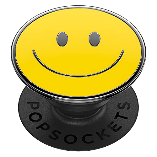 PopSockets Adhesive Phone Grip, Holder- Enamel Be Happy - color: Be Happy, style: Adhesive