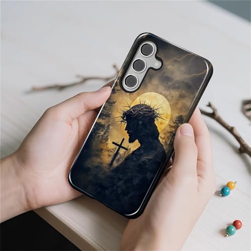 CARLOCA Case for Samsung Galaxy S26,Faith Inspired Christians Scripture Design- Hybrid Dual Protection Soft TPU+ Hard PC,Shockproof Anti- Scratch Cover Men Women Stylish Protective Phone Case - color: Faith Inspired Christians Scripture, size: Galaxy S26