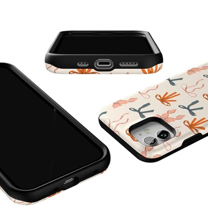 Casely iPhone 12 Mini Case | Gourdy Girlie | Harvest Bows | Bold Protective Design | MagSafe Compatible Design - color: Gourdy Girlie | Harvest Bows, size: Iphone 12 Mini