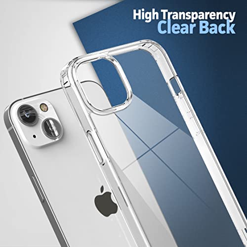Encased Clear Case with Holster, Compatible with iPhone 14 Belt Clip - Protective Transparent Back Cover with Phone Holder (2022 Release)