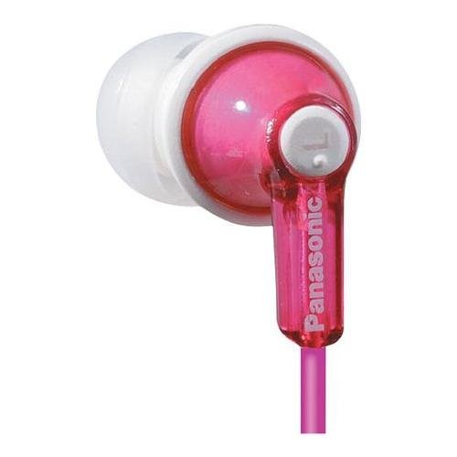 Panasonic ErgoFit Wired Earbuds, In-Ear Headphones With Dynamic Crystal-Clear Sound And Ergonomic Custom-Fit Earpieces (S/M/L), 3.5mm Jack For Phones And Laptops, No Mic - RP-HJE120-P (Pink) - color: Pink, size: S/M/L, style: No Mic