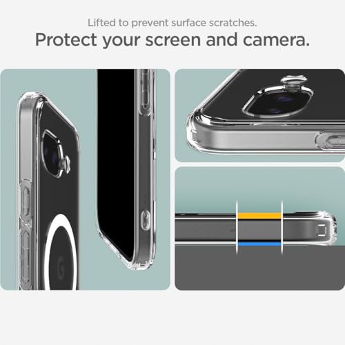 Spigen Ultra Hybrid MagFit for Pixel 9a Case, White - color: Mag Clear, size: Pixel 9a