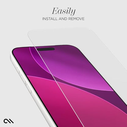 Case-Mate iPhone 17 Pro Max Screen Protector with Installation Tray - Clear | [Pack of 3] Durable & Anti-Scratch Tempered Glass with Touch Sensitivity - Ultra High Clarity, Case-Friendly & Easy to Apply - size: iPhone 17 Pro Max