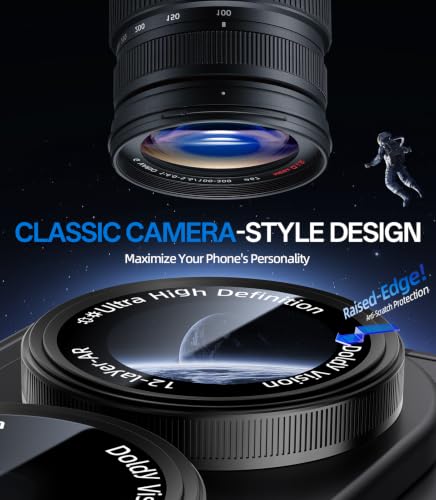 HelloDeere for Samsung Galaxy Z Fold 8 Camera Lens Protector, Military-Grade 9H+ Tempered Glass with AR Optical Tech HD Anti-Glare Anti-Scratch Metal Individual Ring Easy Install Case Friendly, Black - color: Z Flod 8 (Black)