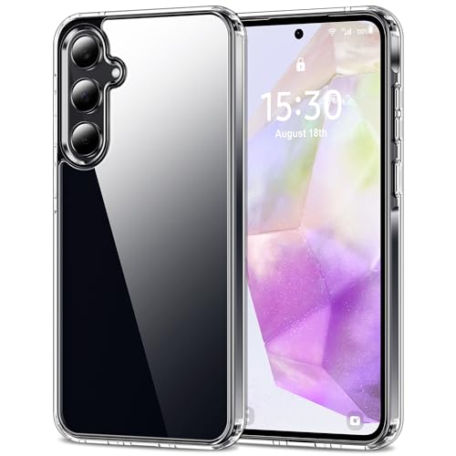 HOOMIL Case for Samsung Galaxy A35, Non-Yellowing, Drop Protection, Anti-Scratch Transparent Hard Back Phone Cover - Crystal Clear - color: Clear, size: A35 5G