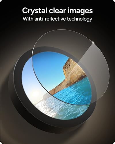 ZAGG Glass Elite Anti-Reflective Samsung Galaxy S25 Edge Camera Lens Protector – Anti-Glare Technology, Maximum Impact & Scratch Resistance, Smudge-Free Surface, Recycled Materials - color: Black, size: Samsung Galaxy S25 Edge