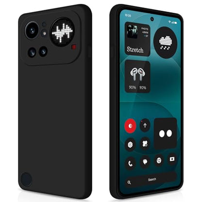 GiiYoon Silicone Case for Nothing Phone 4a Pro, Black - color: Black, size: Nothing Phone 4a Pro