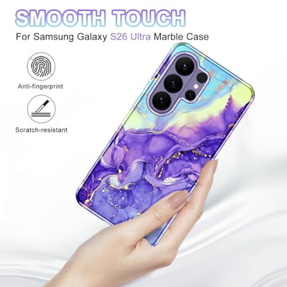 Btscase for Samsung Galaxy S26 Ultra Case, [Military Grade Drop Tested] Marble Pattern Design Slim Rugged Shockproof Women Girls Men Protective Anti-Scratch Cover, Cobalt Violet - color: Cobalt Violet, size: Samsung Galaxy S26 Ultra