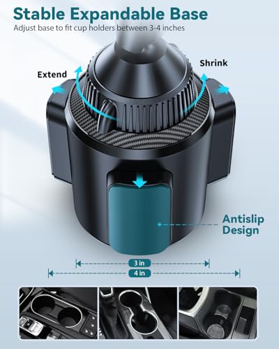 EXELIQ for Qi2 15W Magsafe Car Mount Charger, Magnetic Car Cup Phone Holder