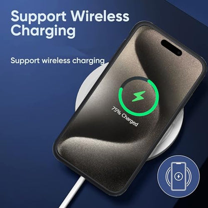 Battery Case for iPhone 15 Pro, Upgraded 10000mAh High-Capacity Protective Rechargeable Extended Charger Cover Compatible with iPhone 15 Pro (6.1 inch) Wireless Charging Case Support Carplay - Black - size: iPhone 15 Pro