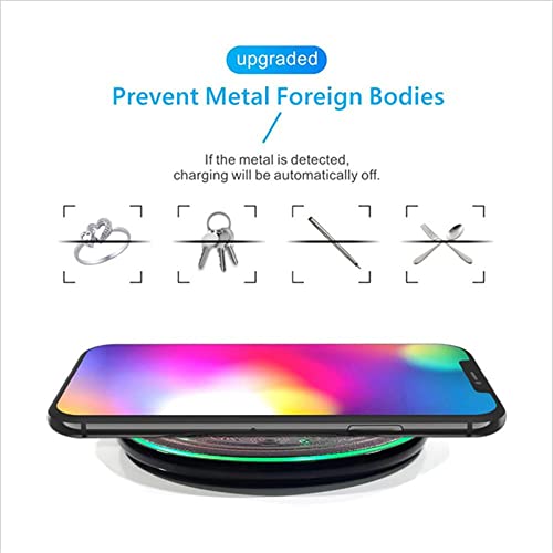 Magic Array Wireless Charger Dock, Creative Pattern Charging Pad, 10W Fast Charge for Qi Wireless Charging Devices,I - color: I