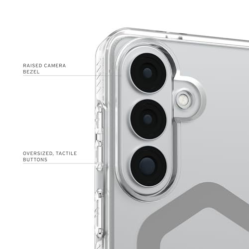 URBAN ARMOR GEAR UAG for Samsung Galaxy S26 Plus Case 6.7" Plyo - Magnetic Charging Compatible Anti-Yellowing Transparent Rugged Military Drop Tested Protective Cover, Ice/Silver - color: Plyo - Ice/Silver