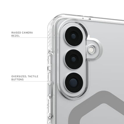 URBAN ARMOR GEAR UAG for Samsung Galaxy S26 Plus Case 6.7" Plyo - Magnetic Charging Compatible Anti-Yellowing Transparent Rugged Military Drop Tested Protective Cover, Ice/Silver - color: Plyo - Ice/Silver