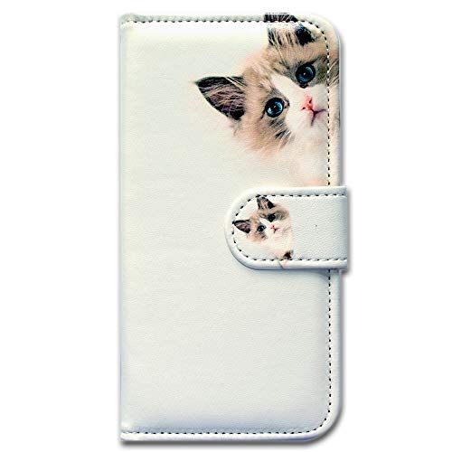 Bcov Case for Galaxy A54, Cute Brown Cat Leather Flip Phone Case Wallet Cover with Card Slot Holder Kickstand for Samsung Galaxy A54 5G - color: Cute Brown Cat