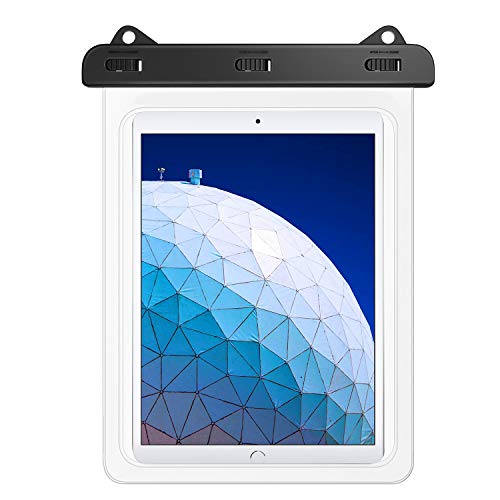 MoKo Waterproof Tablet Case, IPX8 Dry Bag for Devices Up to 12 in | Compatible with iPad 10th, iPad Pro 11 2022, iPad Air 5/4/3/2, iPad 10.2, iPad Pro 10.5/9.7, Samsung Tab S4/S3/S2/Tab A 9.7 - color: Clear