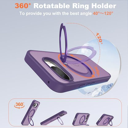 Compatible with Google Pixel 9a Case with Stand 6.3",Purple - color: Purple, size: Google Pixel 9a