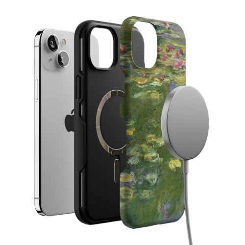 Casely iPhone 15 Plus Case | Monet's Water Lilies | The Met Museum | Bold Protective Design | Compatible with MagSafe - color: Monet's Water Lilies | The Met Museum