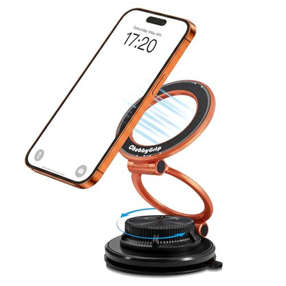 ChubbyGrip AirVac Vacuum Magnetic 360° Adjustable Phone Mount - color: A-Vacuum Base