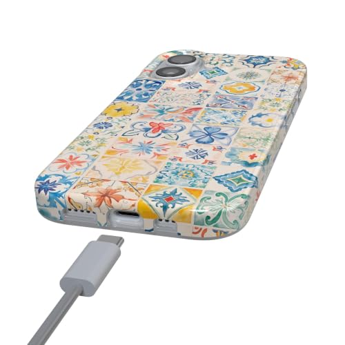 Casely iPhone 17 Case | Dolce Vita | Tuscan Tiles | Compatible with MagSafe | Classic Ultra Slim Design - color: Dolce Vita | Tuscan Tiles