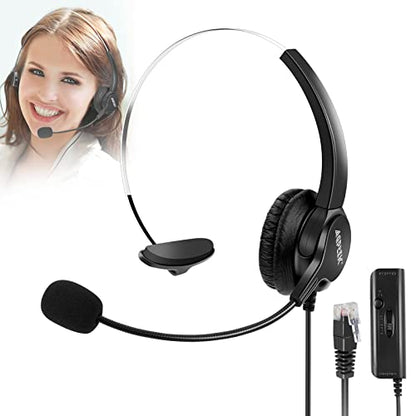 AGPTEK® Hands-Free Call Center Noise Cancelling Corded Headset - size: Monaural Headset