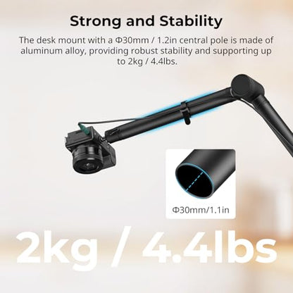 SMALLRIG Overhead 3-Section Desktop Camera Bracket Desk Mount - style: Clamp 4324