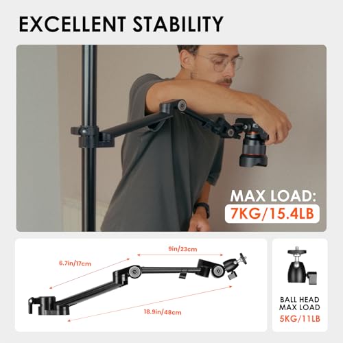 TARION 19" Modular Desktop Camera Arm DSLR Mount Titanrig Arm Z - size: Arm Z (Camera)