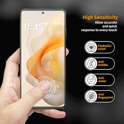 3 Pack for Motorola Moto G Stylus 5G (2024) [Not Fit for 2020-2023 Version] Tempered Glass Screen Protector, Scratch-Proof, Bubble-Free,HD Transparent, 9H Hardness,Bubble Free,Case Friendly - size: Moto G Stylus 5G 2024 (3 Pack)