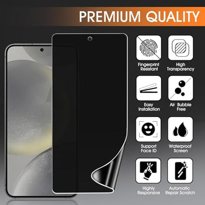 3 Pack TPU Privacy Screen Protector for Samsung Galaxy S24 6.2" - size: Samsung Galaxy S24