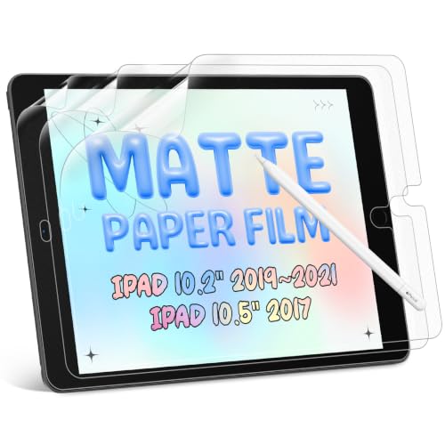 3 Pack Paper Screen Protector for iPad 10.2 in (9th/8th/7th,2021/2020/2019) - size: 10.2" iPad
