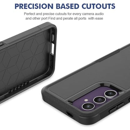 Dionsibei Designed for Samsung Galaxy A52 5G Case 2 in 1 Military Grade Drop Heavy Duty Rugged Shockproof Protective Cover Case for Galaxy A52 5G Phone Case (Black) - color: Black