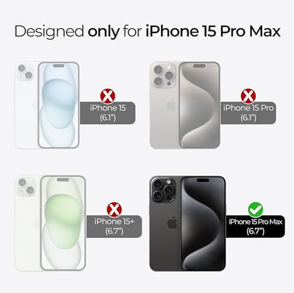 ArmorSuit Full Body Skin + Screen Protector for iPhone 15 Pro Max [6.7-inch] HD Clear MilitaryShield Film - Made in USA