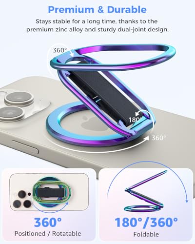 SUPERONE for MagSafe Phone Grip Kickstand, Magnetic Phone Ring Holder - color: Rose