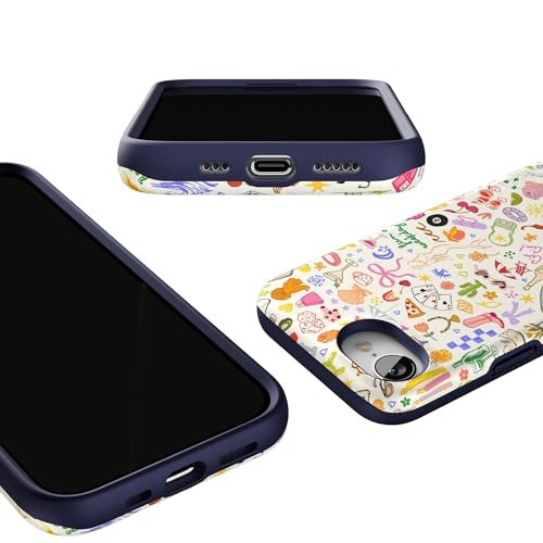 Casely iPhone 16e Case | All The Fun Things | Fun on Weekdays | Bold Protective Design | Compatible with MagSafe - color: All the Fun Things | Fun on Weekdays