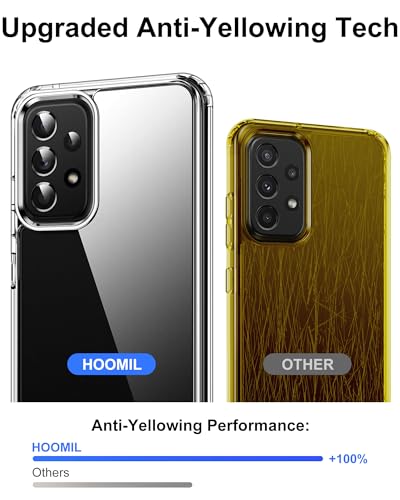 HOOMIL Case for Samsung Galaxy A52/A52s 5G, Non-Yellowing, Drop Protection, Anti-Scratch Transparent Hard Back Phone Cover - Crystal Clear - color: Clear, size: A52/A52s 5G