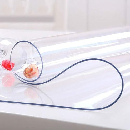 NECAUX Clear PVC Table Cover Protector 30 x 46 Inch 1.5mm Thick - color: Clear 1.5mm, size: 30" x 46"