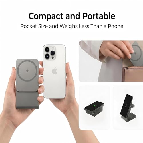 3 in 1 Charging Station for Apple,Wireless Foldable Mag-Safe Charger