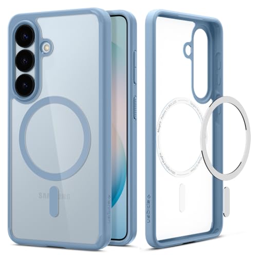 Spigen for Galaxy S26 Case, Ultra Hybrid MagFit [Anti-Yellowing] [Compatible with MagSafe] [Fast Wireless Charging] - Light Blue - color: Light Blue, size: Galaxy S26