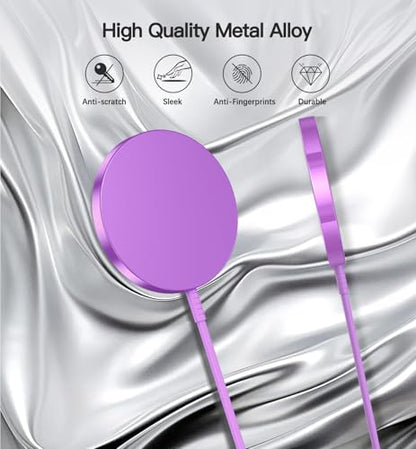 Magnetic Wireless Charger, 2-Pack 15W Fast Mag-Safe Stand for iPhone 17-12 - color: Purple Magnatic Charger
