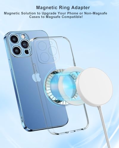 KALAPOP for Magsafe Magnet Sticker 2 Pack-Compatibile with MagSafe Accessories/Charger/Mount/Wallet/Case/Kindle for New iPhone 17/Air/16/15/14/13/12,Pixel 9,Samsung Galaxy Z Fold/Z Flip/S - color: White-2pcs Magnetic Ring