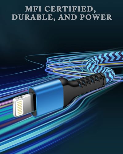 Short iPhone Charger Cord, 1FT/2Pcs USB A to Lightning Cable Fast Charging - size: 1FT